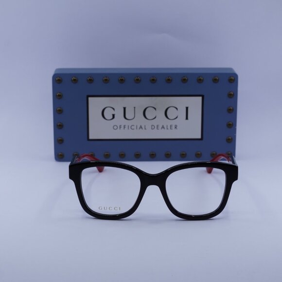 Gucci GG1863O 001 Square Eyeglasses 51mm - Black - Picture 4 of 12